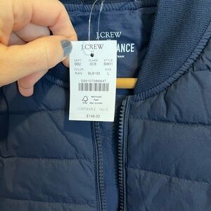 Never worn J Crew performance vest! Navy blue.